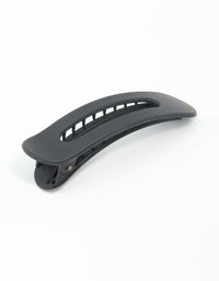 Black Oval Hair Slide Clip - link has visual effect only