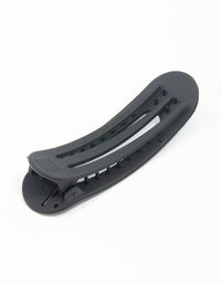 Black Oval Hair Slide Clip - link has visual effect only