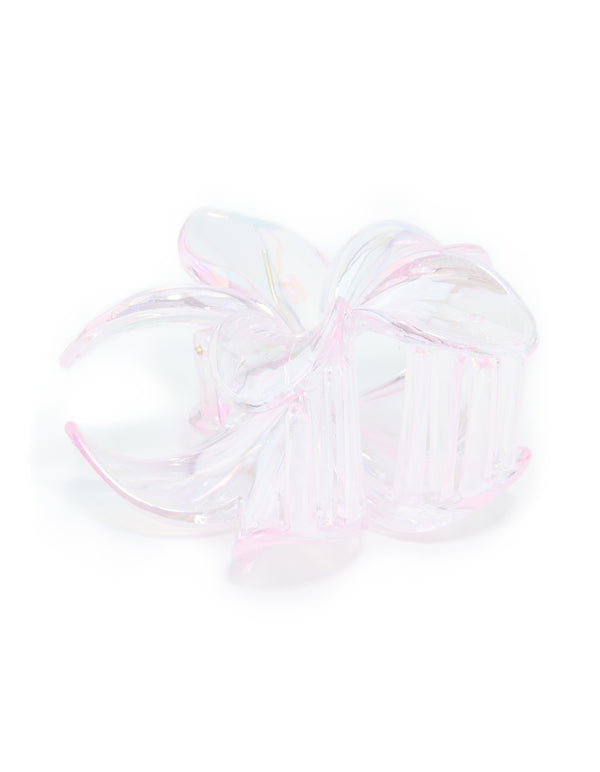 Iridescent Frangipani Claw Clip