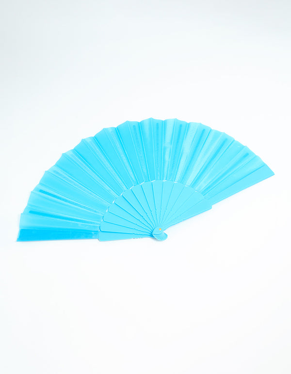 Blue Folding Fan