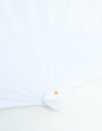 Cream Folding Fan - link has visual effect only