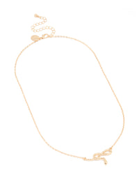 Gold Infinity Snake Necklace - link has visual effect only