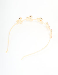 Kids Gold Pink Butterfly Headband - link has visual effect only