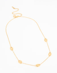 Waterproof Gold Plated Stainless Steel Shell Charm Short Necklace - link has visual effect only