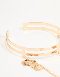 Gold Sea Shell Arm Cuff - link has visual effect only