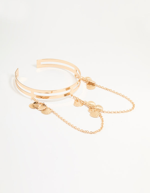 Gold Sea Shell Arm Cuff
