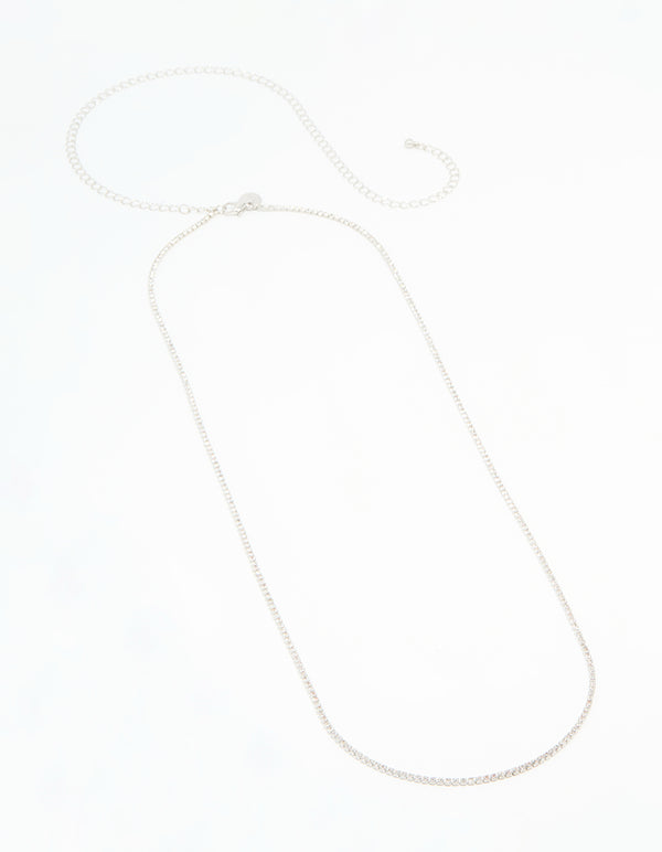 Silver Diamante Waist Chain