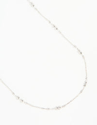 Silver Ball Fine Waist Chain - link has visual effect only