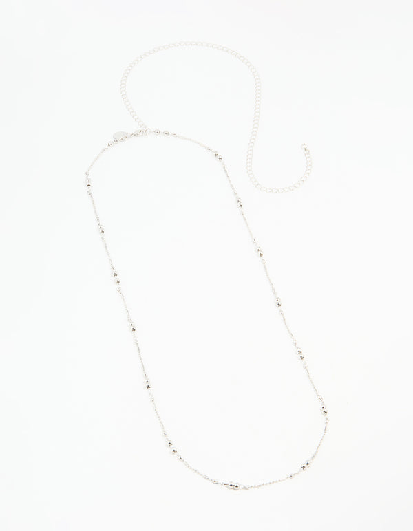 Silver Ball Fine Waist Chain