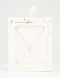 Rose Gold Plated Cubic Zirconia Letter K Necklace - link has visual effect only