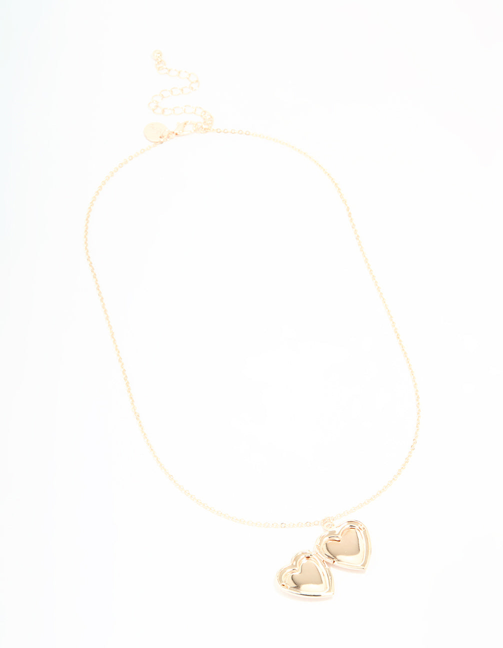 Rose Gold Plated Heart Locket Necklace