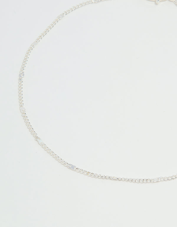 Silver Star & Chain Anklets 3-Pack