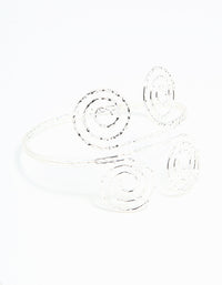 Silver Double Swirl Arm Cuff - link has visual effect only