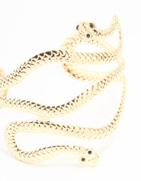 Gold Snake Large Arm Cuff - link has visual effect only