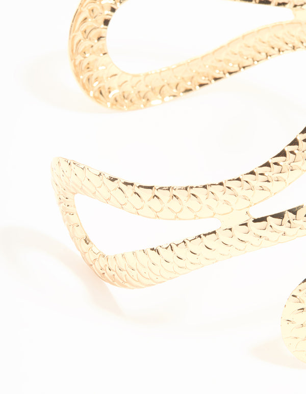 Gold Snake Large Arm Cuff