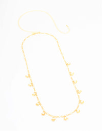Gold Pearl Clam Charm Waist Chain - link has visual effect only