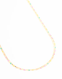 Gold Rainbow Ball Waist Chain - link has visual effect only