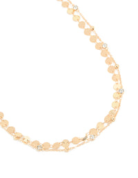 Gold Coin & Diamante Waist Chain - link has visual effect only