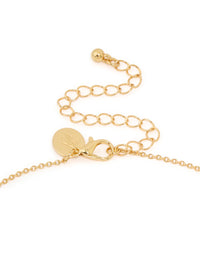 Gold Plated Rose Quartz Semi Precious Stone Lariat Y-Necklace - link has visual effect only