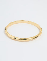 Gold Plated Molten Wavy Bangle - link has visual effect only