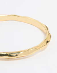Gold Plated Molten Wavy Bangle - link has visual effect only