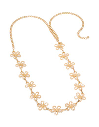 Gold Daisy Outline Belt - link has visual effect only