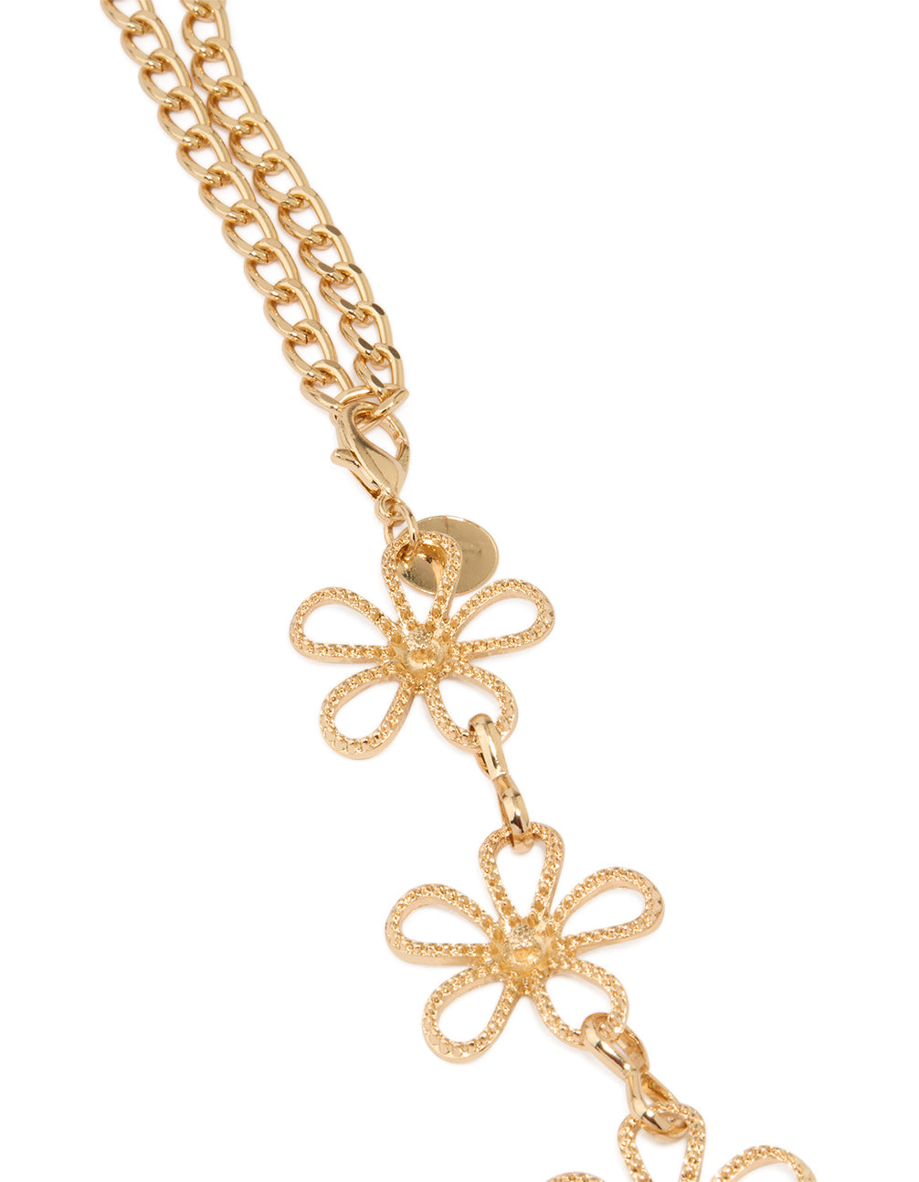 Gold Daisy Outline Belt
