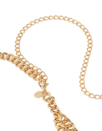 Gold Star & Heart Charm Layered Belt - link has visual effect only