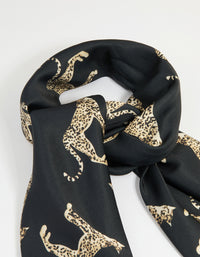 Leopard Animal Print Fabric Scarf - link has visual effect only