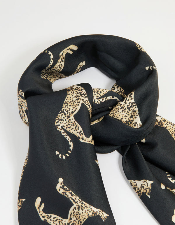 Leopard Animal Print Fabric Scarf