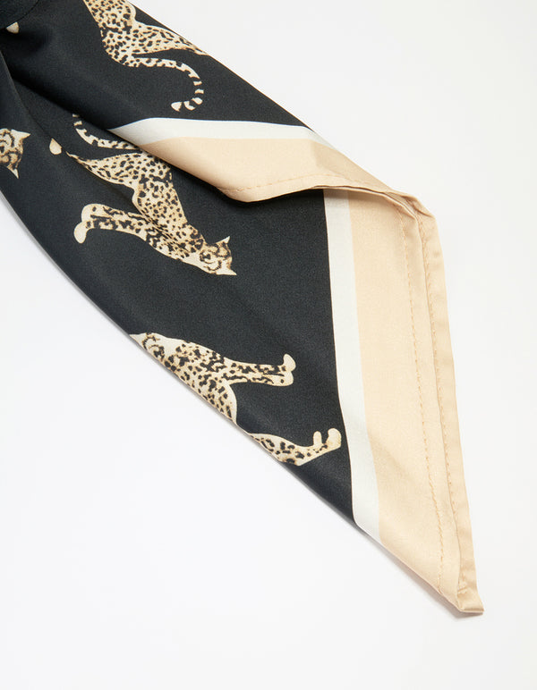 Leopard Animal Print Fabric Scarf