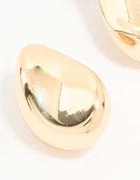 Gold Pear Shaped Stud Earrings - link has visual effect only