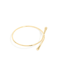 Gold Plated Molten Drop Arm Cuff - link has visual effect only