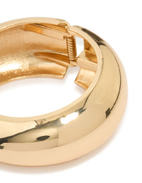 Gold Chunky Round Bangle - link has visual effect only