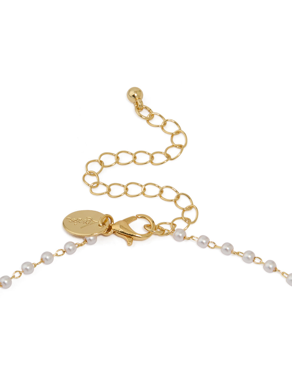 Gold Plated Pearl Letter C Necklace