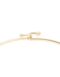 Gold Green Marbled Stone Torque Necklace - link has visual effect only