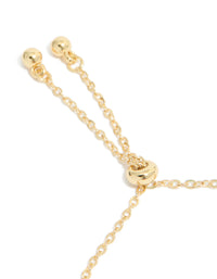 Gold Plated Cubic Zirconia Butterfly & Heart Toggle Bracelet - link has visual effect only