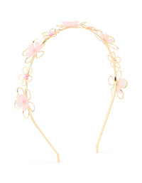 Gold Pearl Flower Headband - link has visual effect only