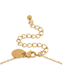 Waterproof Gold Plated Stainless Steel Mini Heart Letter J Necklace - link has visual effect only