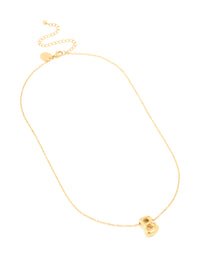 Waterproof Gold Plated Stainless Steel Large Bubble Letter B Necklace - link has visual effect only