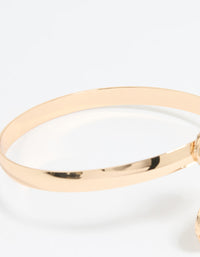 Gold Turquoise Stone Arm Cuff - link has visual effect only