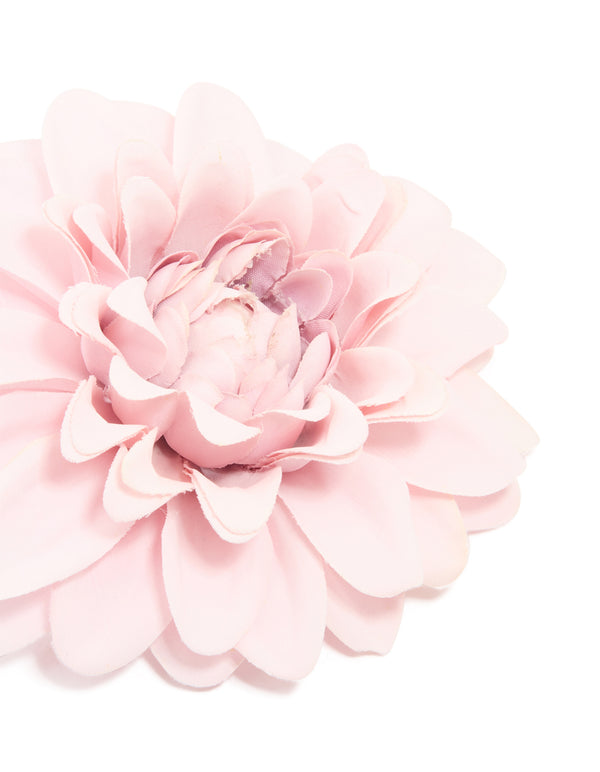 Pink Fabric Dahlia Flower Corsage