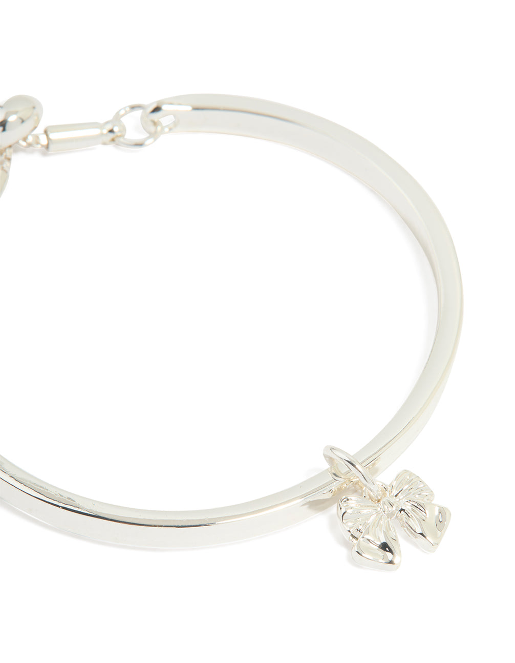 Silver Bow Toggle Bracelet