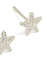 Sterling Silver Starfish Stud Earrings - link has visual effect only