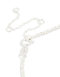 Sterling Silver Cubic Zirconia Shimmer Bracelet - link has visual effect only