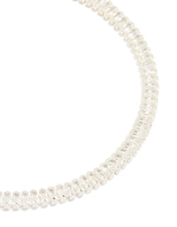 Silver Baguette Cubic Zirconia Tennis Bracelet - link has visual effect only