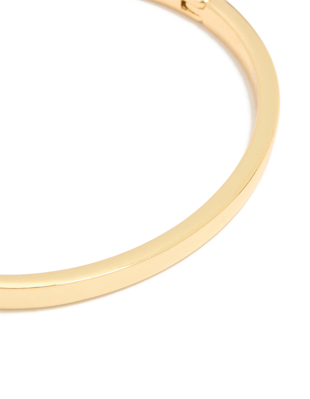 Gold Simple Hinged Bangle