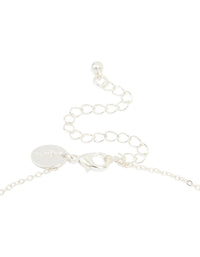 Silver Plated Cubic Zirconia Celestial Pendant Necklace - link has visual effect only