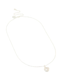 Silver Plated Cubic Zirconia Milky Way Pendant Necklace - link has visual effect only