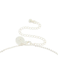 Silver Plated Cubic Zirconia Cherry Pendant Necklace - link has visual effect only